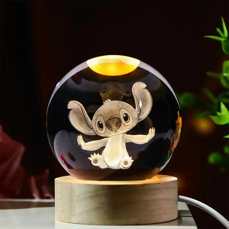 Stitch 3D Crystal Lamp