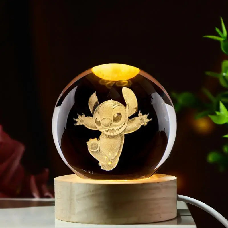 Stitch 3D Crystal Lamp