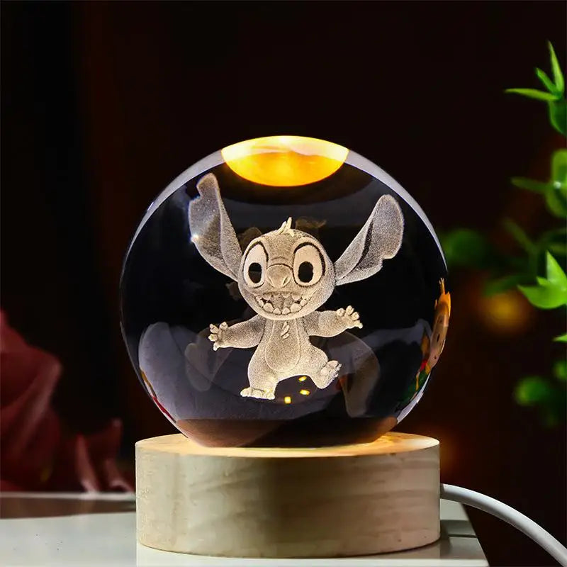 Stitch 3D Crystal Lamp